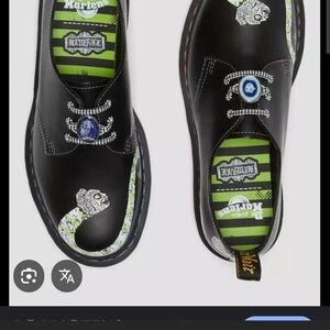 Dr. Martens Black and Green Beetlejuice Boots